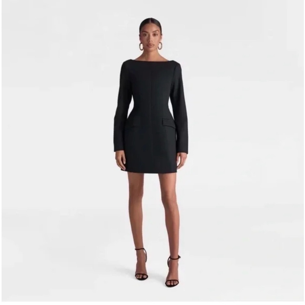 KBB by KAHLANA The Boat Neck Micro Mini Dress' - Black NWT 12